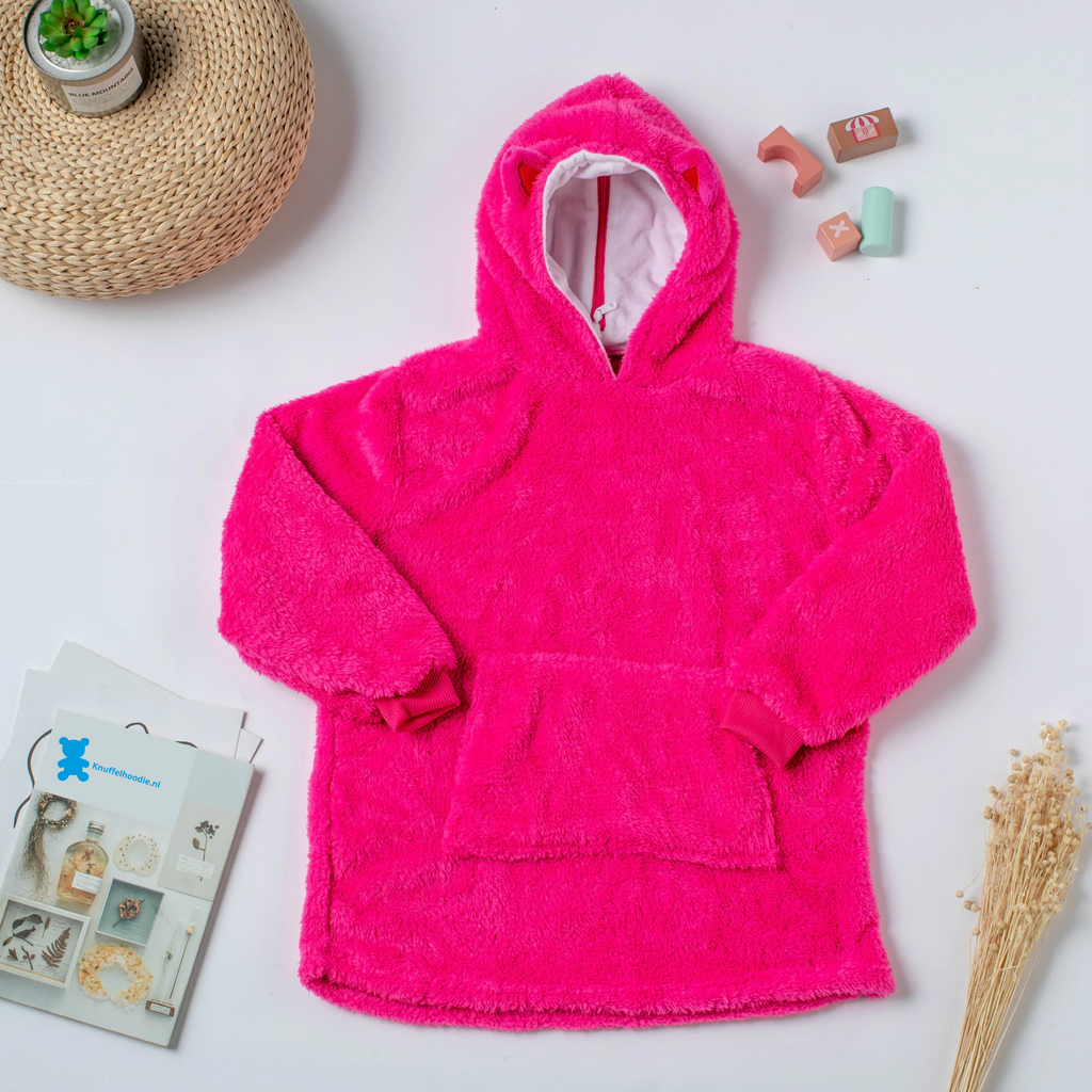 Knuffel Hoodie™ Roze - Superzachte 2-in-1 knuffel & hoodie